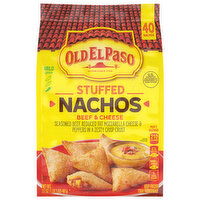 Old El Paso Nachos, Beef & Cheese, Stuffed, Mild, 40 Each