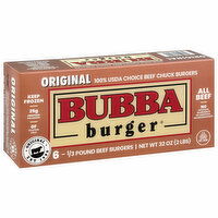 Bubba Burger Burgers, Original, 6 Each