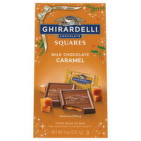 Ghirardelli Milk Chocolate, Caramel, Squares, 9 Ounce