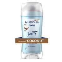 Secret Aluminum Free Aluminum Free Deodorant for Women, Coconut, 2.4 oz, 2.4 Ounce