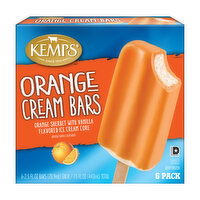 Kemps Orange Cream Bars, 6 Each