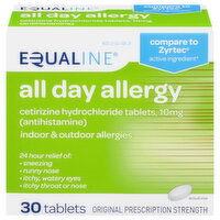 Equaline All Day Allergy, Original Prescription Strength, Tablets, 30 Each