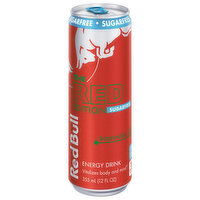 Red Bull The Red Edition Energy Drink, Sugarfree, Watermelon, 12 Fluid ounce