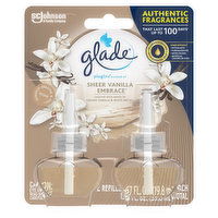 Glade PlugIns Scented Oil Refills, Sheer Vanilla Embrace, 2 Each