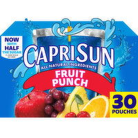 Capri Sun Fruit Punch Naturally Flavored Juice Drink Blend, 30 Each