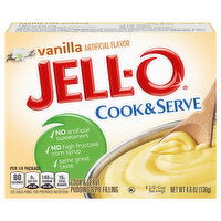 Jell-O Vanilla Pudding & Pie Filling Mix, 4.6 Ounce