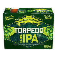 Sierra Nevada Torpedo Beer, Torpedo Extra IPA Craft Beer 12 Pack (12oz Cans), 12 Each