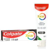 Colgate Total Whitening + Charcoal Toothpaste, 5.1 Ounce