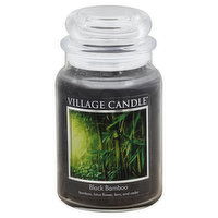 Village Candle Candle, Black Bamboo, Premium Jar, 1 Each