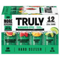 Truly Hard Seltzer, Margarita Style, Variety Pack, 12 Each