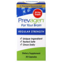 Prevagen Dietary Supplement, for Your Brain, Regular Strength, Capsules, 30 Each