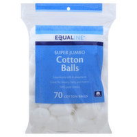 Equaline Cotton Balls, Super Jumbo, 70 Each