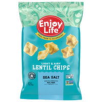 Enjoy Life Lentil Chips, Sea Salt, Light & Airy, 4 Ounce