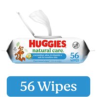 Huggies Natural Care Refreshing Baby Wipes, Scented, 56 Each