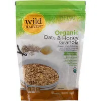 Wild Harvest Granola, Organic, Oats & Honey, 12 Ounce