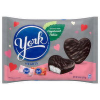 York Hearts, Dark Chocolate Covered, Peppermint Patties, 9.6 Ounce