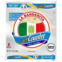 La Banderita CarbCounter Flour Tortillas, Soft Taco, 8 Each