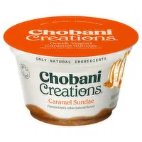 Chobani Creations Yogurt, Greek, Caramel Sundae, 5.3 Ounce