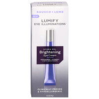 Bausch + Lomb Eye Illuminations Eye Cream, Brightening, Hydra-Gel, Lumify, 0.5 Ounce