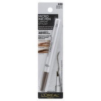 L'Oreal Brow Stylist Micro Ink Pen, Brunette 639, 0.033 Ounce