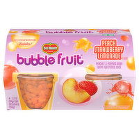 Del Monte Bubble Fruit, Peach Strawberry Lemonade Flavor, 4 Each