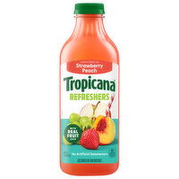 Tropicana Refreshers, Strawberry Peach, 46 Fluid ounce