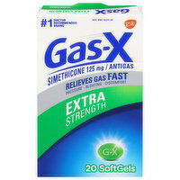 Gas-X Antigas, Extra Strength, 125 mg, Softgels, 20 Each