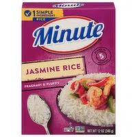 Minute Jasmine Rice, Fragrant & Fluffy, 12 Ounce