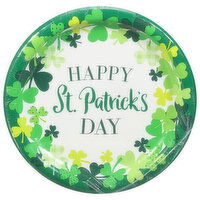 Party Creations Plates, Patterned Shamrocks, 8.75 Inch, 8 Each