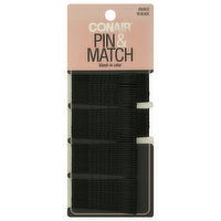 conair Hair Pins, Pin & Match, Black, 90 Each