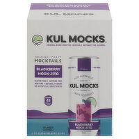 Kul Mocks Mocktails, Blackberry Mock-Jito, Original Craft, 4 Each