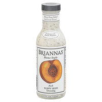 Briannas Dressing, Poppy Seed, Rich, Home Style, 12 Fluid ounce