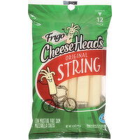 Frigo CheeseHeads String Cheese, Part Skim, Low Moisture, Mozzarella, Original, 12 Pack, 12 Each