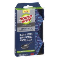 Scotch Brite Scrubbers, Non-Scratch, Advanced, Scrub Dots, 2 Each