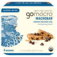 GoMacro MacroBars, Oatmeal Chocolate Chip, 4 Each