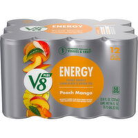 V8® +Energy® Peach Mango Juice Energy Drink, 96 Fluid ounce