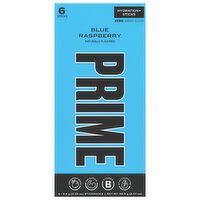 Prime Electrolyte Drink Mix, Blue Raspberry, 6 Each