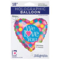 Betallic Holographic Love 18 Inch Balloon, 1 Each