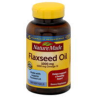 Nature Made Flaxseed Oil, Softgels, 100 Each