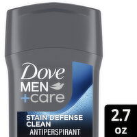 Dove Men+Care Deodorant Stick Stain Defense Clean, 2.7 Ounce