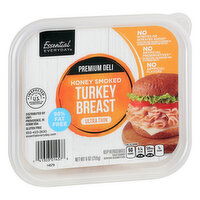 Essential Everyday Turkey Breast, Honey Smoked, Ultra Thin, Premium Deli, 9 Ounce