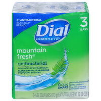 Dial Complete Mountain Fresh Bar Soap, Deodorant, 3 Each