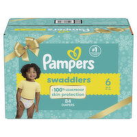 Pampers Swaddlers Swaddlers Active Baby Diapers, Size 6, 84 Each