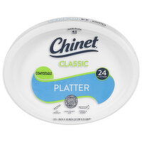 Chinet Classic Platters, Compostable, 12.625 Inch, 24 Each