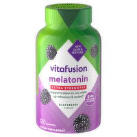 Vitafusion Gummies Extra Strength Blackberry Flavor 5 mg Melatonin, 120 Each
