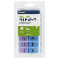 Ezy Dose Pill Planner, Weekly/Am-Pm, Small, 1 Each