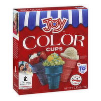 Joy Ice Cream Cups, Color, 18 Each