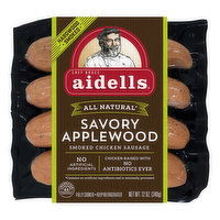 Aidells Smoked Chicken Sausage, Savory Applewood, 12 Ounce