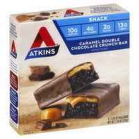 Atkins Snack Bar, Caramel Double Crunch, 5 Each