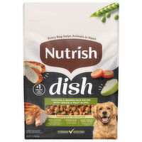Rachael Ray Nutrish Dish Natural Chicken & Brown Rice Recipe with Veggie & Fruit Blend Food for Dogs, 11.5 Pound